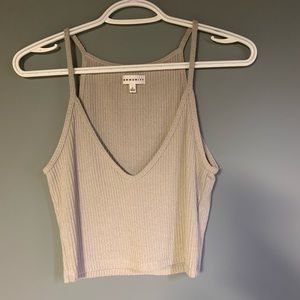 Community ribbed crop tank